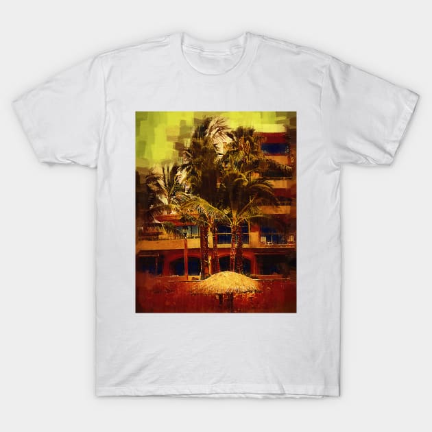 Resort Palm Trees T-Shirt by KirtTisdale